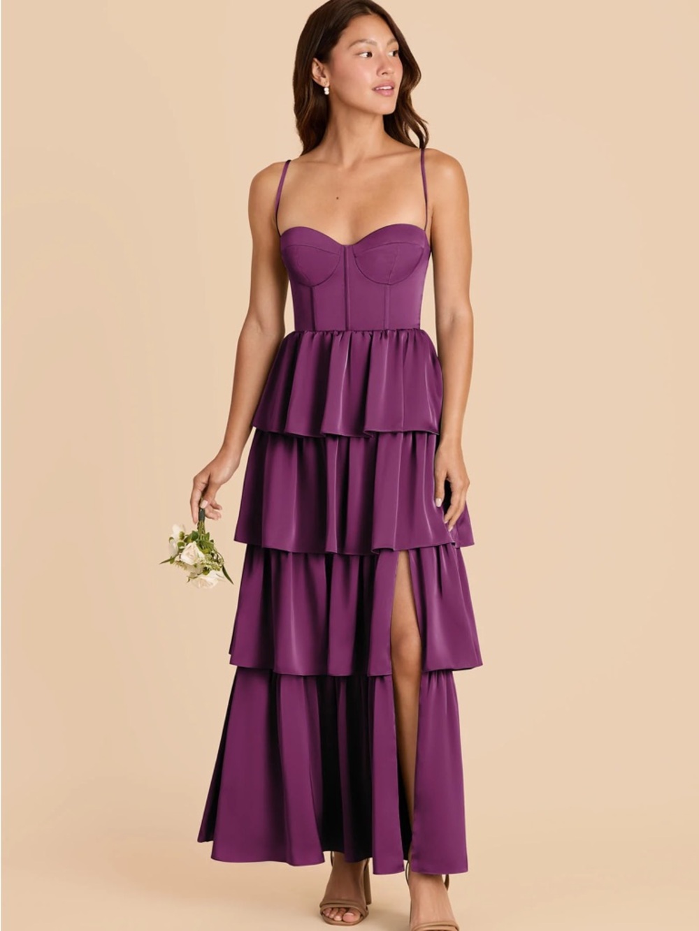 Birdy Grey Lola Matte Satin Fig Dress